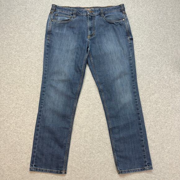 5.11 Tactical Straight Jeans Men's 36X30 Blue High Rise Stretch Denim Light Wash - Picture 1 of 8